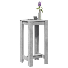 High bar table made of gray concrete engineered wood, measuring 51x50x103.5 cm. by , Kitchen and dining tables - Ref: Foro24-...