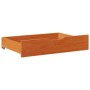 Cajones debajo cama 2 uds madera maciza pino marrón 80x55x16 cm de , Cajones de almacenaje doméstico - Ref: Foro24-850931, Pr...