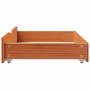 Cajones debajo cama 2 uds madera maciza pino marrón 80x55x16 cm de , Cajones de almacenaje doméstico - Ref: Foro24-850931, Pr...