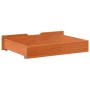 Cajones debajo cama 2 uds madera maciza pino marrón 80x55x16 cm de , Cajones de almacenaje doméstico - Ref: Foro24-850931, Pr...