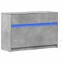 LED TV stand in gray concrete engineered wood 91x34x61 cm by , TV Furniture - Ref: Foro24-852183, Price: 104,47 €, Discount: %