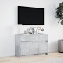 Mueble de TV LED madera ingeniería gris hormigón 91x34x61 cm de , Muebles TV - Ref: Foro24-852183, Precio: 104,47 €, Descuent...