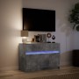 LED TV stand in gray concrete engineered wood 91x34x61 cm by , TV Furniture - Ref: Foro24-852183, Price: 104,47 €, Discount: %