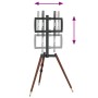 Fernseh-Tripod für Bildschirme von 37-65 Zoll, Max VESA 400x400 mm, 40 kg. von , Monitor- und TV-Ständer - Ref: Foro24-401216...