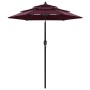 3-tier parasol with burgundy aluminum pole 2 m by vidaXL, Umbrellas - Ref: Foro24-313856, Price: 61,73 €, Discount: %