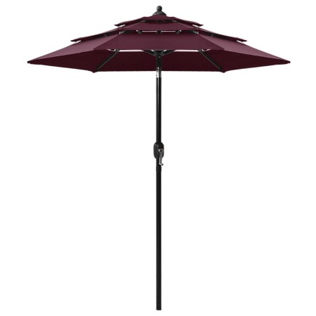 3-tier parasol with burgundy aluminum pole 2 m by vidaXL, Umbrellas - Ref: Foro24-313856, Price: 61,73 €, Discount: %