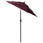 3-tier parasol with burgundy aluminum pole 2 m by vidaXL, Umbrellas - Ref: Foro24-313856, Price: 61,73 €, Discount: %