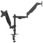 Dual monitor arm for 27" screens, black, with a maximum weight capacity of 20 kg and VESA 75/100 mm compatibility. by , Monit...