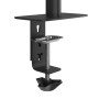 Dual monitor arm for 27" screens, black, with a maximum weight capacity of 20 kg and VESA 75/100 mm compatibility. by , Monit...