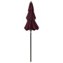 3-tier parasol with burgundy aluminum pole 2 m by vidaXL, Umbrellas - Ref: Foro24-313856, Price: 61,73 €, Discount: %