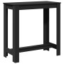 Mesa alta de bar madera ingeniería negra 102x50x103,5 cm de , Mesas de cocina y de comedor - Ref: Foro24-854410, Precio: 76,9...