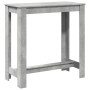 Mesa alta de bar madera ingeniería gris hormigón 102x50x103,5cm de , Mesas de cocina y de comedor - Ref: Foro24-854412, Preci...