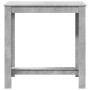 Mesa alta de bar madera ingeniería gris hormigón 102x50x103,5cm de , Mesas de cocina y de comedor - Ref: Foro24-854412, Preci...