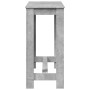 Mesa alta de bar madera ingeniería gris hormigón 102x50x103,5cm de , Mesas de cocina y de comedor - Ref: Foro24-854412, Preci...