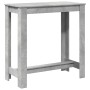 Mesa alta de bar madera ingeniería gris hormigón 102x50x103,5cm de , Mesas de cocina y de comedor - Ref: Foro24-854412, Preci...