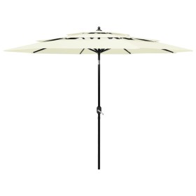 3-tier parasol with sand aluminum pole 3 m by vidaXL, Umbrellas - Ref: Foro24-313868, Price: 68,67 €, Discount: %