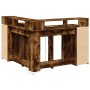 Engineered smoked oak wood desk with LED lights, 130x130x91cm. by , Desks - Ref: Foro24-3309451, Price: 192,92 €, Discount: %