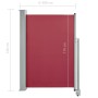 Toldo lateral retráctil de jardín rojo 120x300 cm de , Sombrillas - Ref: Foro24-48345, Precio: 64,67 €, Descuento: %