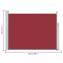 Roter seitlicher ausziehbarer Gartenmarkise 120x500 cm. von , Sonnenschirme - Ref: Foro24-48391, Preis: 98,53 €, Rabatt: %