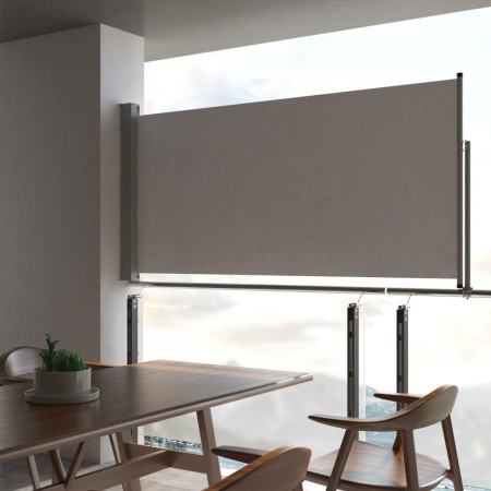 Toldo lateral retráctil para patio 120x300 cm gris de , Sombrillas - Ref: Foro24-45189, Precio: 81,13 €, Descuento: %