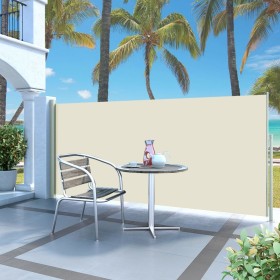 Retractable side awning 120x300 cm cream by , Umbrellas - Ref: Foro24-45360, Price: 77,99 €, Discount: %