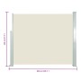 Toldo lateral retráctil 120x300 cm crema de , Sombrillas - Ref: Foro24-45360, Precio: 80,38 €, Descuento: %