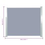 Toldo lateral retráctil 120x300 cm gris de , Sombrillas - Ref: Foro24-45363, Precio: 64,69 €, Descuento: %