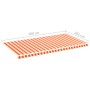 Ersatzstoff für gelbe und orange Markise 6x3 m von vidaXL, Markisen - Ref: Foro24-312023, Preis: 82,39 €, Rabatt: %