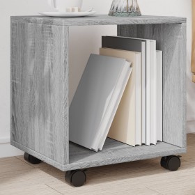 Engineered wood gray Sonoma 37x33x42.5 cm wheeled cabinet by , Side tables - Ref: Foro24-853133, Price: 31,52 €, Discount: %