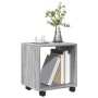 Engineered wood gray Sonoma 37x33x42.5 cm wheeled cabinet by , Side tables - Ref: Foro24-853133, Price: 31,51 €, Discount: %