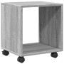 Engineered wood gray Sonoma 37x33x42.5 cm wheeled cabinet by , Side tables - Ref: Foro24-853133, Price: 31,51 €, Discount: %