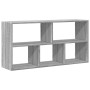 Estantería de pared madera ingeniería gris Sonoma 100x25x50 cm de , Estantes y estanterías - Ref: Foro24-853277, Precio: 49,9...