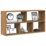 Engineered oak wood artisan wall shelf 100x25x50 cm by , Shelves and shelves - Ref: Foro24-853280, Price: 48,68 €, Discount: %