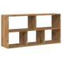 Engineered oak wood artisan wall shelf 100x25x50 cm by , Shelves and shelves - Ref: Foro24-853280, Price: 48,68 €, Discount: %