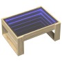 Mesa de centro con Infinity LED roble Sonoma 70x53x30 cm de , Mesas de centro - Ref: Foro24-847632, Precio: 99,85 €, Descuent...