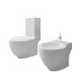 White ceramic toilet and bidet set by vidaXL, Baths and bidets - Ref: Foro24-270566, Price: 342,53 €, Discount: %