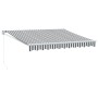 Toldo retráctil aluminio y tela gris antracita y blanco 3x2,5 m de , Toldos - Ref: Foro24-3216103, Precio: 272,33 €, Descuent...