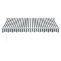 Toldo retráctil aluminio y tela gris antracita y blanco 3x2,5 m de , Toldos - Ref: Foro24-3216103, Precio: 266,99 €, Descuent...