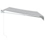 Toldo retráctil aluminio y tela gris antracita y blanco 3x2,5 m de , Toldos - Ref: Foro24-3216103, Precio: 272,33 €, Descuent...