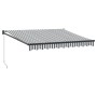 Toldo retráctil aluminio y tela gris antracita y blanco 3x2,5 m de , Toldos - Ref: Foro24-3216108, Precio: 264,91 €, Descuent...