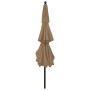 3-level umbrella with a taupe grey aluminum pole, 3.5 m. by vidaXL, Umbrellas - Ref: Foro24-313879, Price: 142,51 €, Discount: %