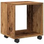 Armario con ruedas madera ingeniería envejecida 37x33x42,5 cm de , Mesas auxiliares - Ref: Foro24-853135, Precio: 30,77 €, De...