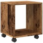 Armario con ruedas madera ingeniería envejecida 37x33x42,5 cm de , Mesas auxiliares - Ref: Foro24-853135, Precio: 30,77 €, De...