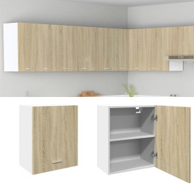 Engineered wood Sonoma oak wall cabinet 50x31x60 cm by , Kitchen cabinets - Ref: Foro24-849619, Price: 47,99 €, Discount: %