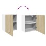 Wandschrank aus Sonoma-Eichenfurnierholz 50x31x60 cm von , Küchenschränke - Ref: Foro24-849619, Preis: 47,36 €, Rabatt: %