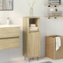 Armario de baño madera contrachapada roble Sonoma 30x30x100 cm de , Muebles de baño - Ref: Foro24-849671, Precio: 59,99 €, De...