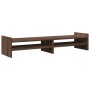 Braune Eichenholz-Ingenieur-Holz-Bildschirmstütze 100x27x20 cm von , Computersockel und -erhöhungen - Ref: Foro24-854793, Pre...