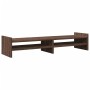 Braune Eichenholz-Ingenieur-Holz-Bildschirmstütze 100x27x20 cm von , Computersockel und -erhöhungen - Ref: Foro24-854793, Pre...