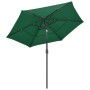 Sombrilla de 3 niveles con poste de aluminio verde 2,5 m de vidaXL, Sombrillas - Ref: Foro24-313861, Precio: 64,65 €, Descuen...