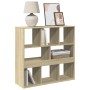 Estantería divisor de espacios roble Sonoma 100x33x94,5 cm de , Librerías y estanterías - Ref: Foro24-854474, Precio: 81,99 €...